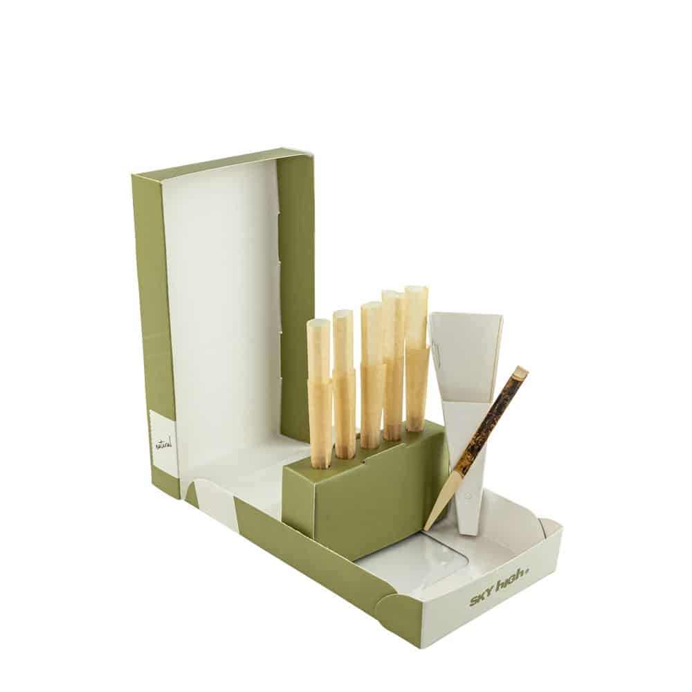 Sky High Natural Hemp Pre-Rolled Cones - 1 1/4" image 2