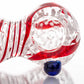 3.5" Fritted Candy Cane Swirl Spoon Pipe image 2