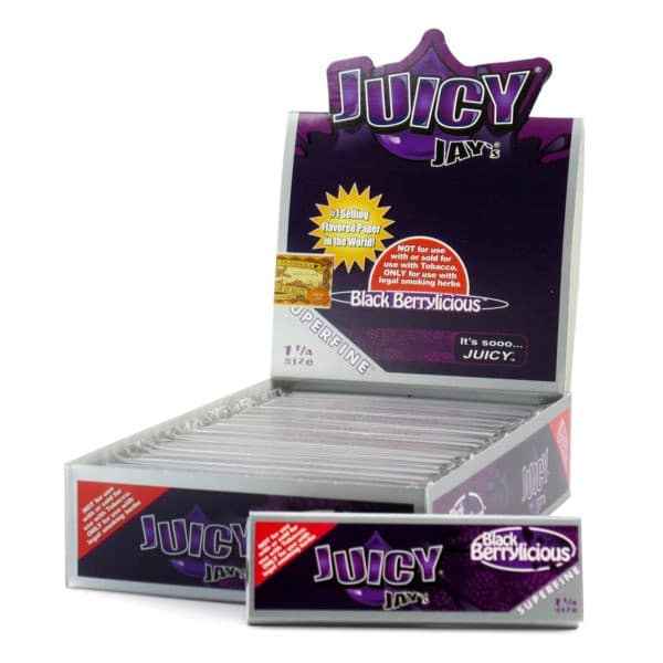 Juicy Jay's Super Fine Rolling Papers - Blackberrylicious - 1 1/4"