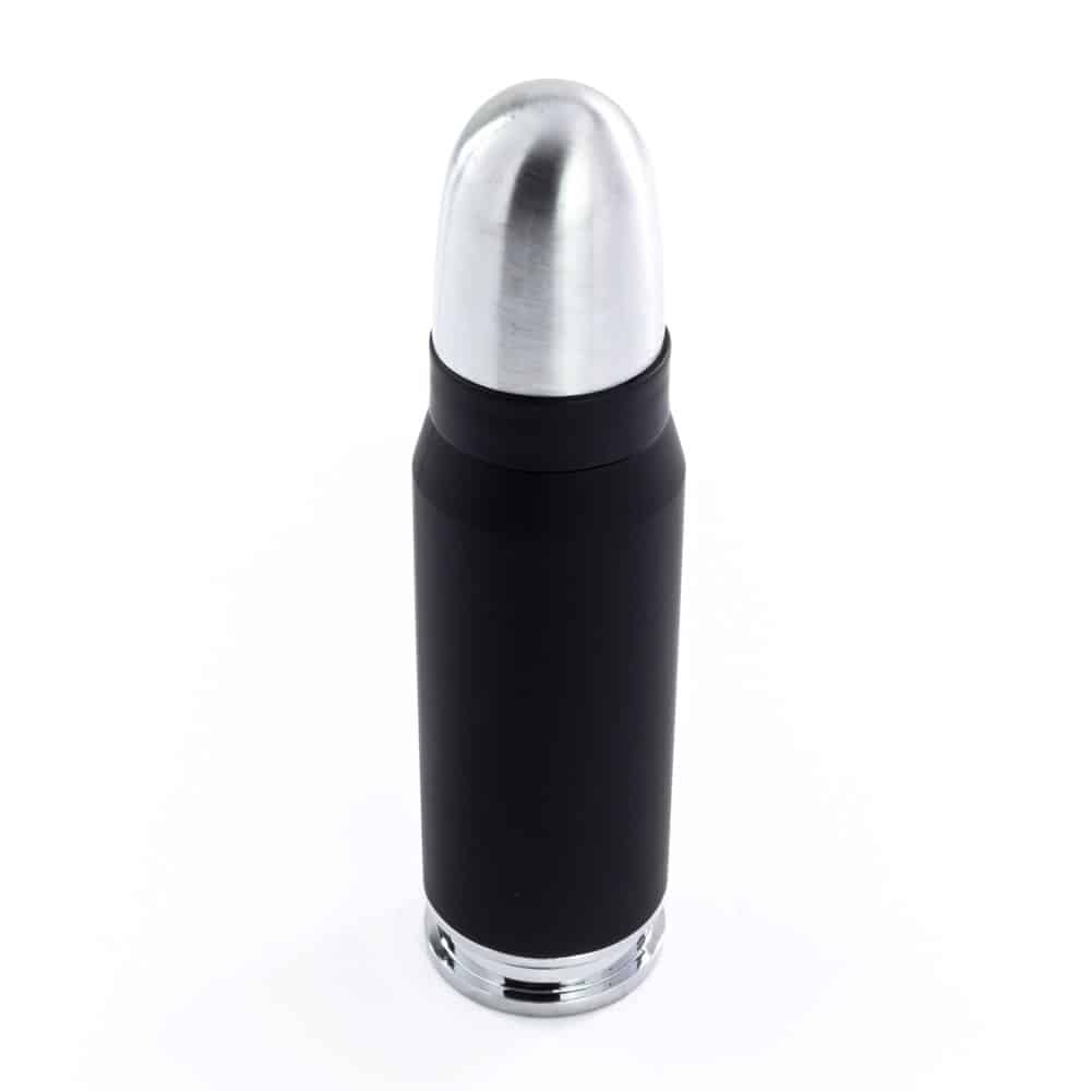Scorch Torch Bullet - Single Jet Flame Lighter - Silver &amp; Black image