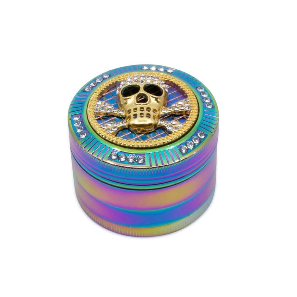 Bling Skull 4-Piece Herb Grinder image 0