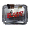 RAW Rolling Tray - Polished Chrome Metal - Large image