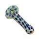 4" Silver Fumed Colorful Dotted Spoon Pipe image 6