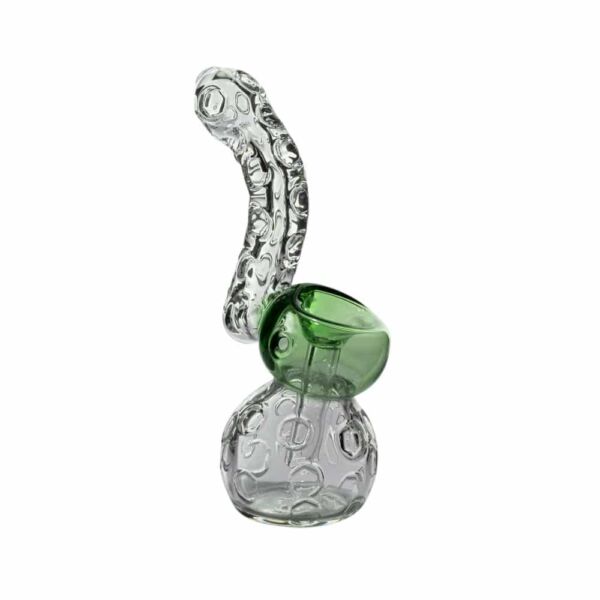 4" Clear w/ Color Mini Bubbler