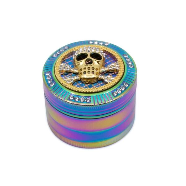 Bling Skull 4-Piece Herb Grinder