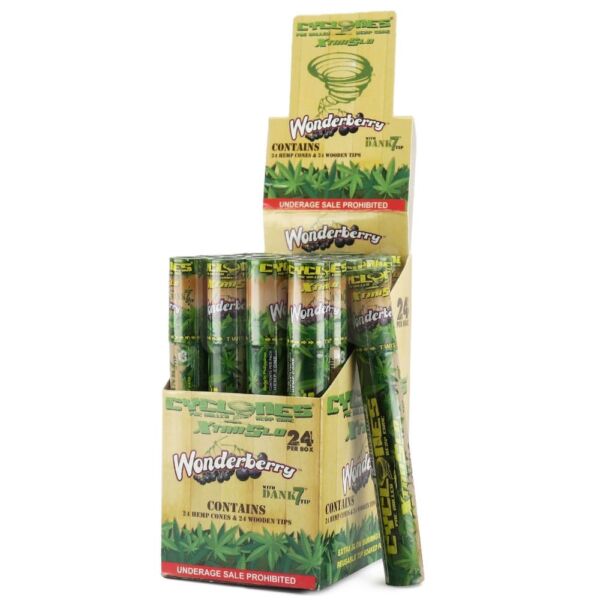 Cyclones Hemp Pre-Rolled Cones - Wonderberry