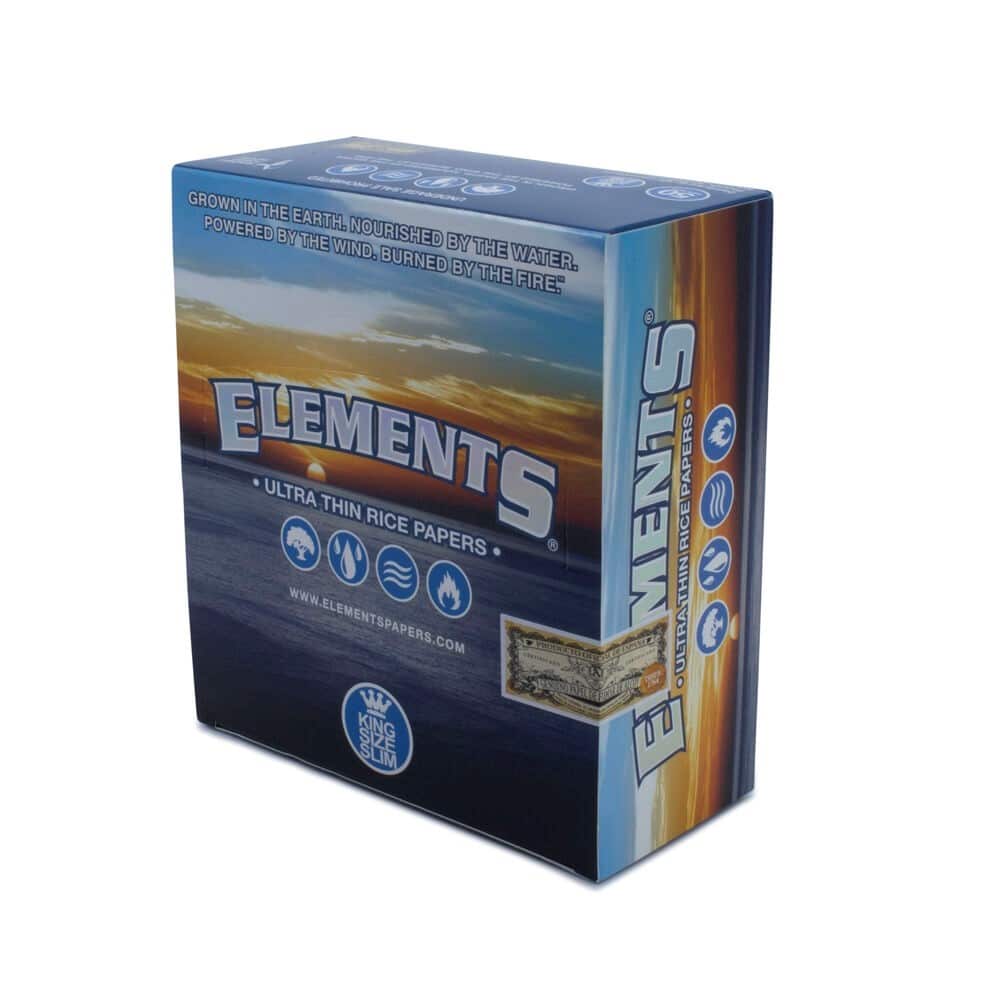 Elements Green King Size Thin Rice Rolling Papers