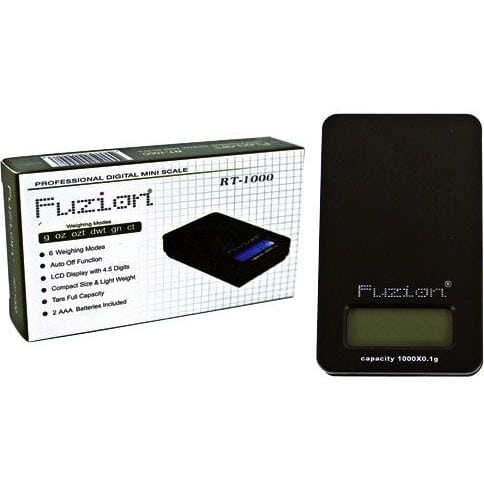 Fuzion RT-1000 Mini Digital Scale - 1000g x 0.1g - Smoke Cargo