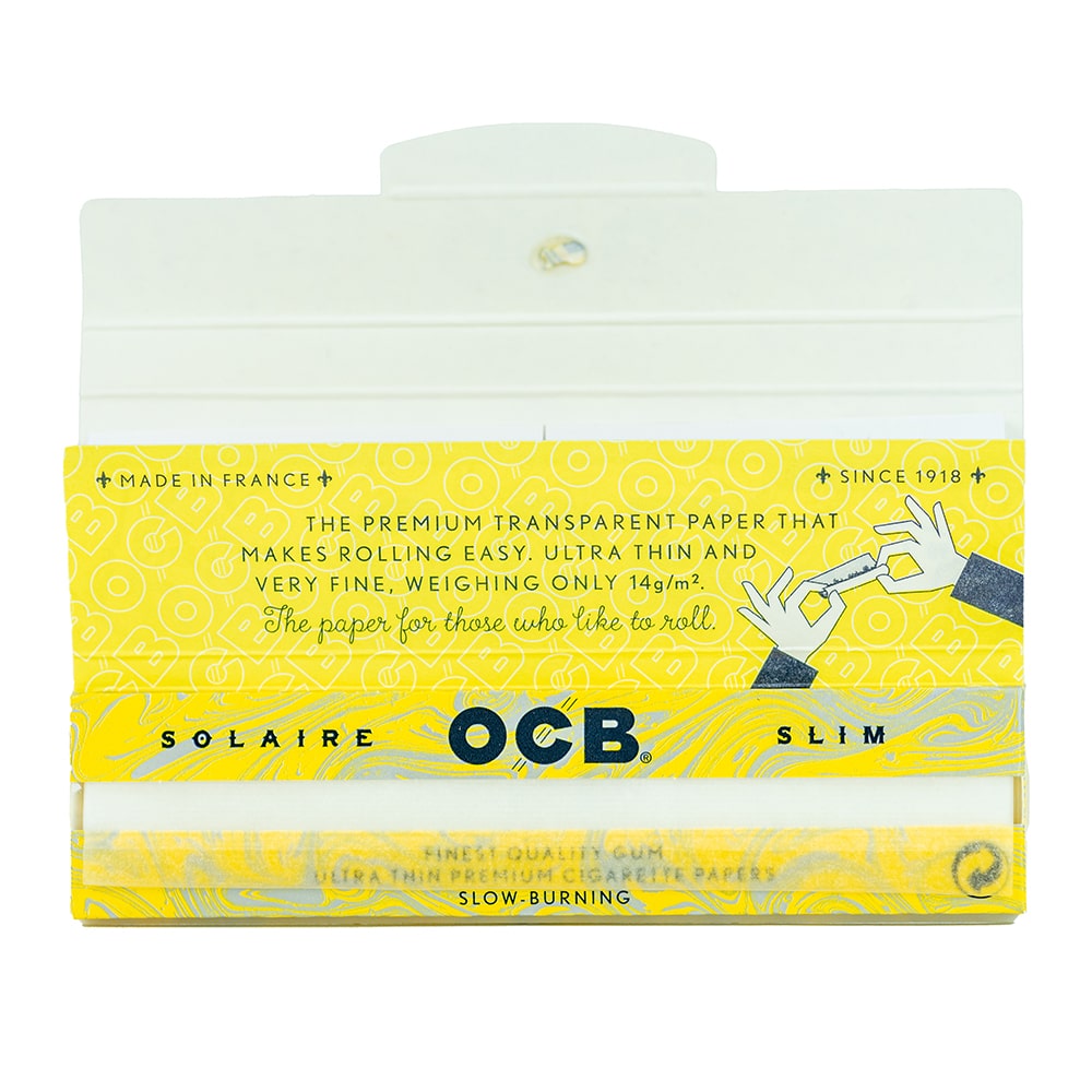  OCB Solaire Cigarette Rolling Papers ~ King Size Slim + Tips ~  6 Pack ~ Includes American Rolling Club Tube : Health & Household