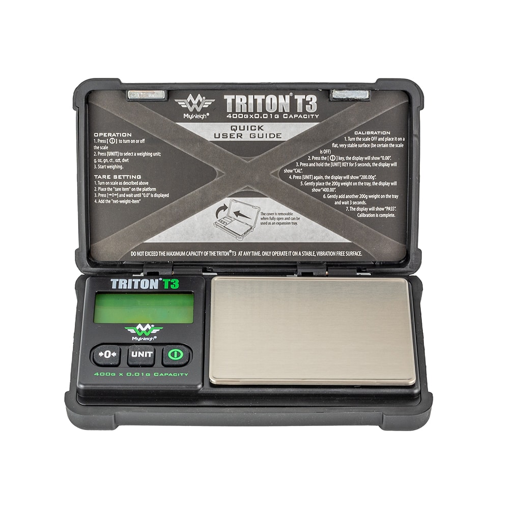 My Weigh Digital Pocket Scale  Triton T3 - 400g - American Rolling Club